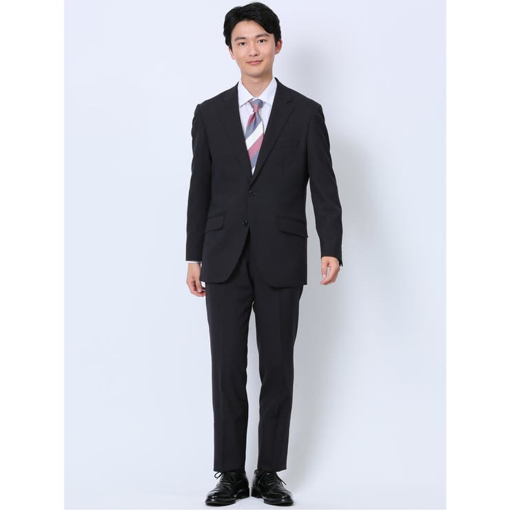 75紺 | ストレッチウォッシャブル レギュラーフィット 2ボタン2ピーススーツ | TAKA-Q MEN
