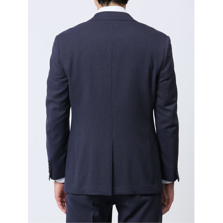 ストレッチウォッシャブル レギュラーフィット 2ボタン2ピーススーツ 千鳥紺 | TAKA-Q MEN | 詳細画像7 