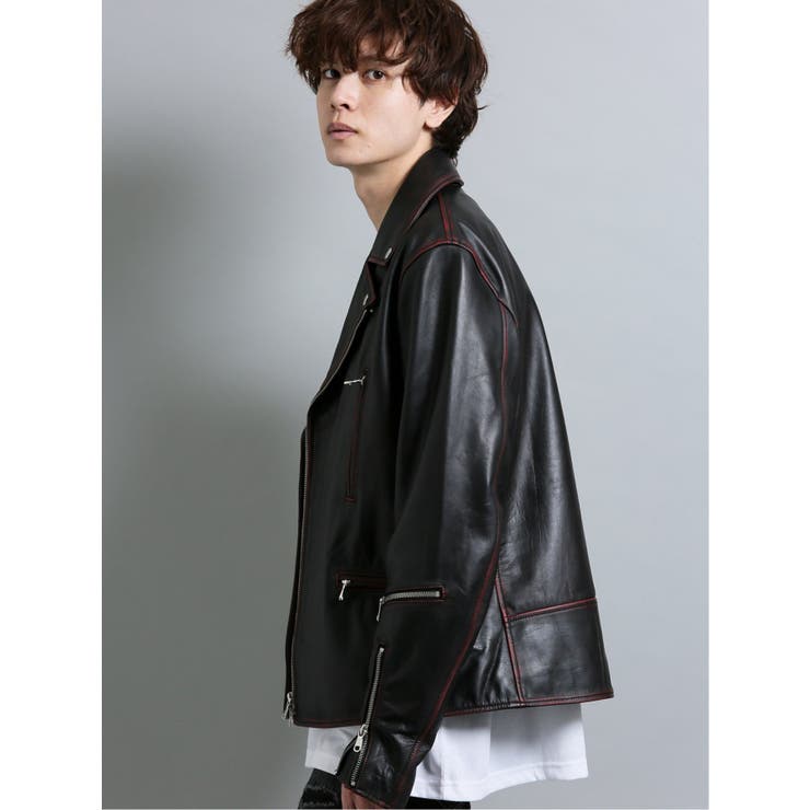カウレザー ダブルライダース[品番：TKQJ0009822]｜TAKA-Q MEN