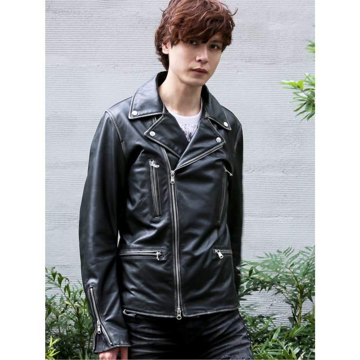 カウレザー ダブルライダース[品番：TKQJ0009822]｜TAKA-Q MEN