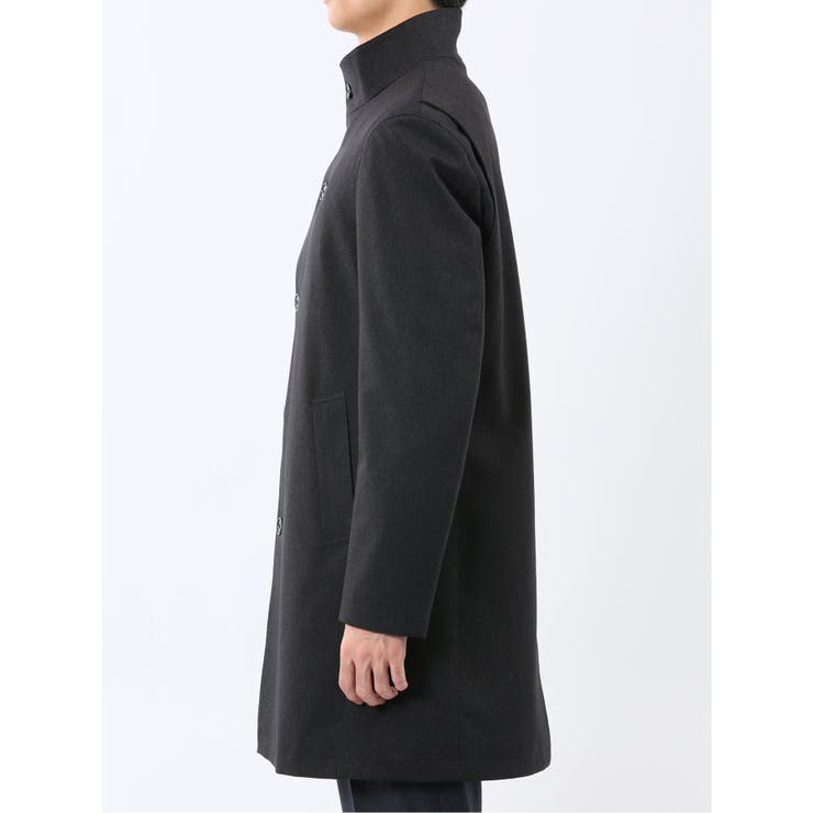 撥水 スタンドカラーコート カルゼ紺 | TAKA-Q MEN | 詳細画像7 