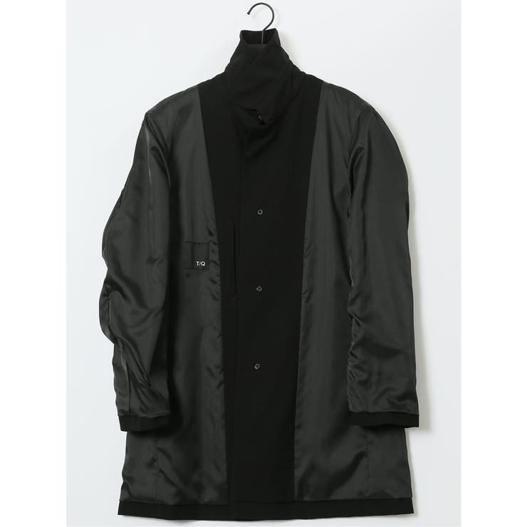 撥水 ステンカラーコート ヘリンボン黒 | TAKA-Q MEN | 詳細画像11 