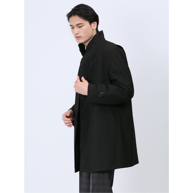 撥水 スタンドカラーコート[品番：TKQJ0020557]｜TAKA-Q MEN