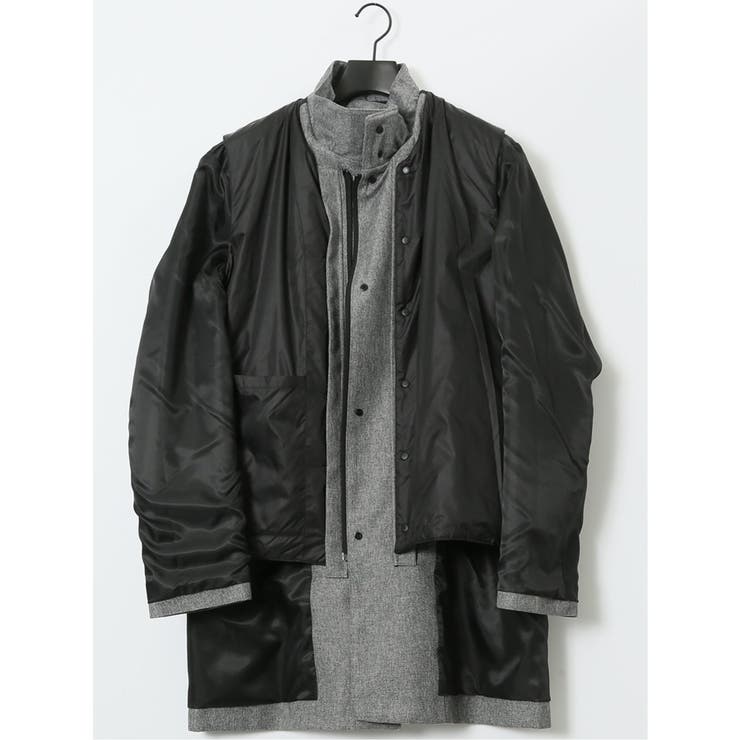 防風 フード脱着 ライナーベスト付き 3WAYコート | TAKA-Q MEN | 詳細画像14 