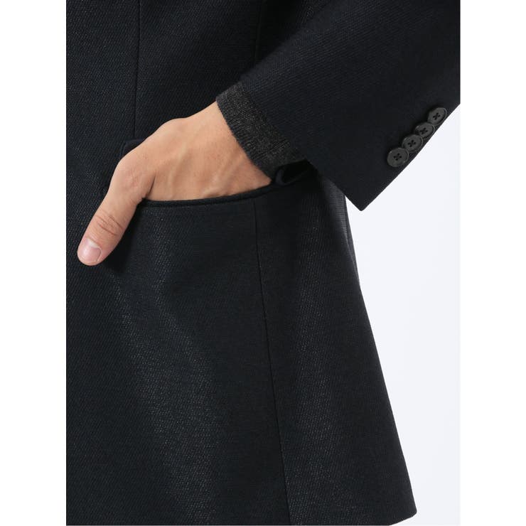 からみニット スリムフィット 2ボタンジャケット 紺 | TAKA-Q MEN | 詳細画像10 