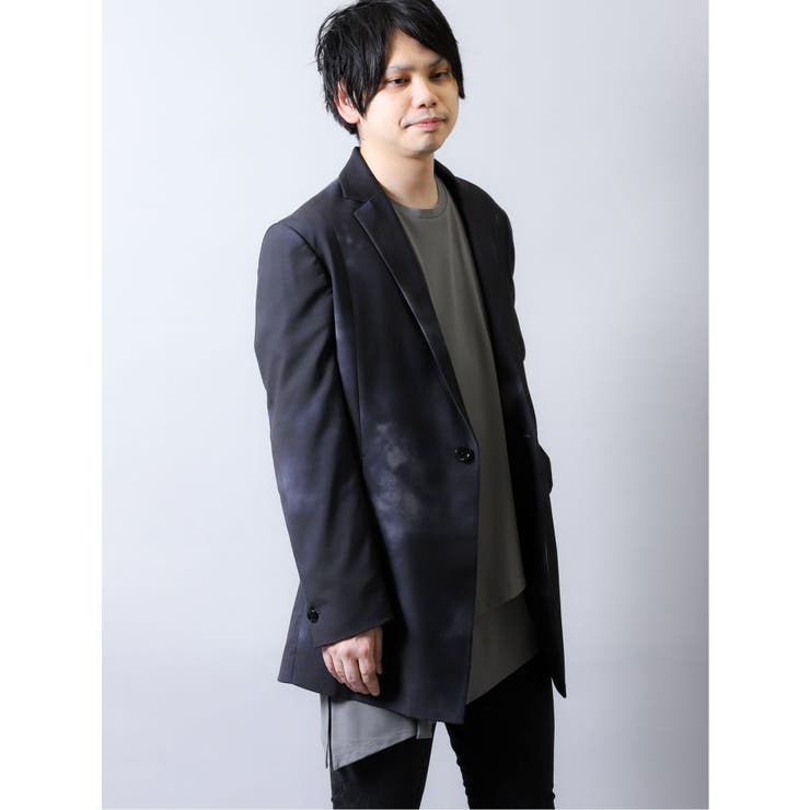 SHELLAC シェラック シングルジャケット ナイロンジャンバー 総柄