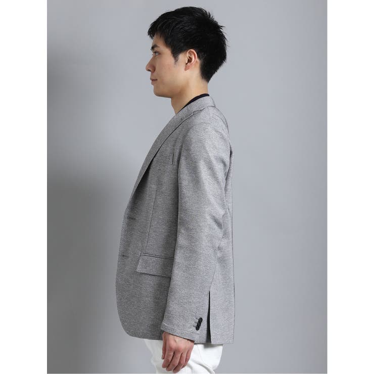 カラミ織りストレッチ スリムフィット2ボタンジャケット | TAKA-Q MEN | 詳細画像3 