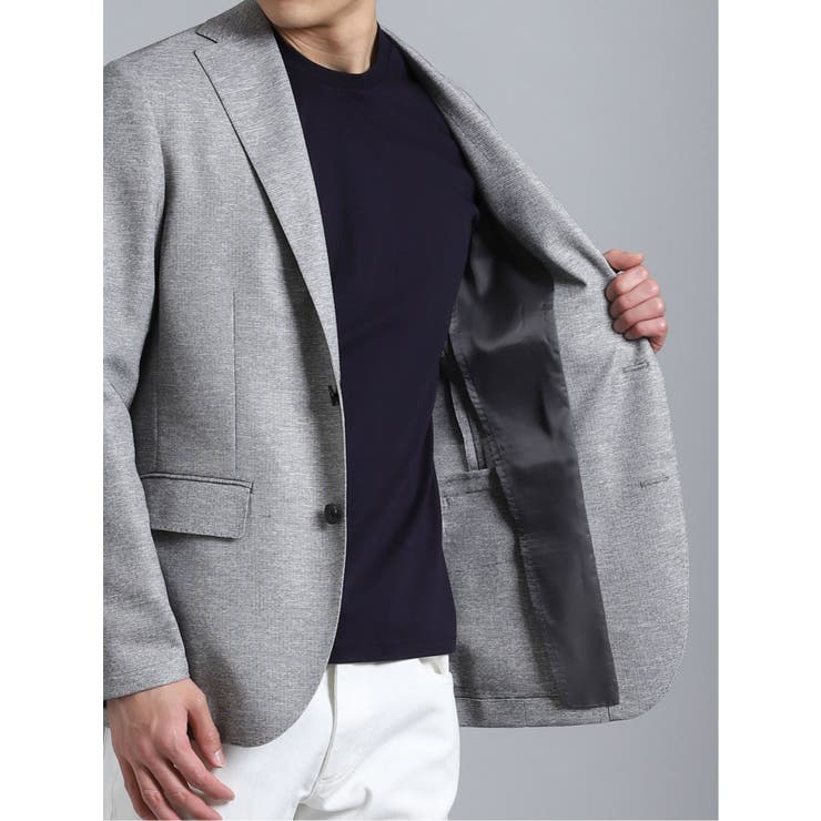 カラミ織りストレッチ スリムフィット2ボタンジャケット | TAKA-Q MEN | 詳細画像6 