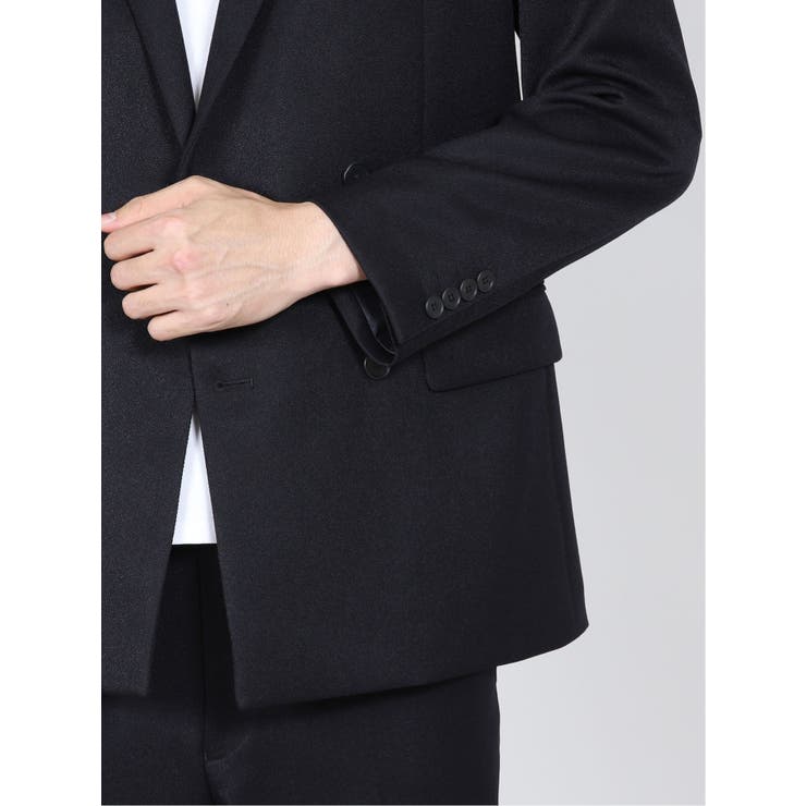 コーディネート スリムフィット ダブルジャケット 紺 | TAKA-Q MEN | 詳細画像4 