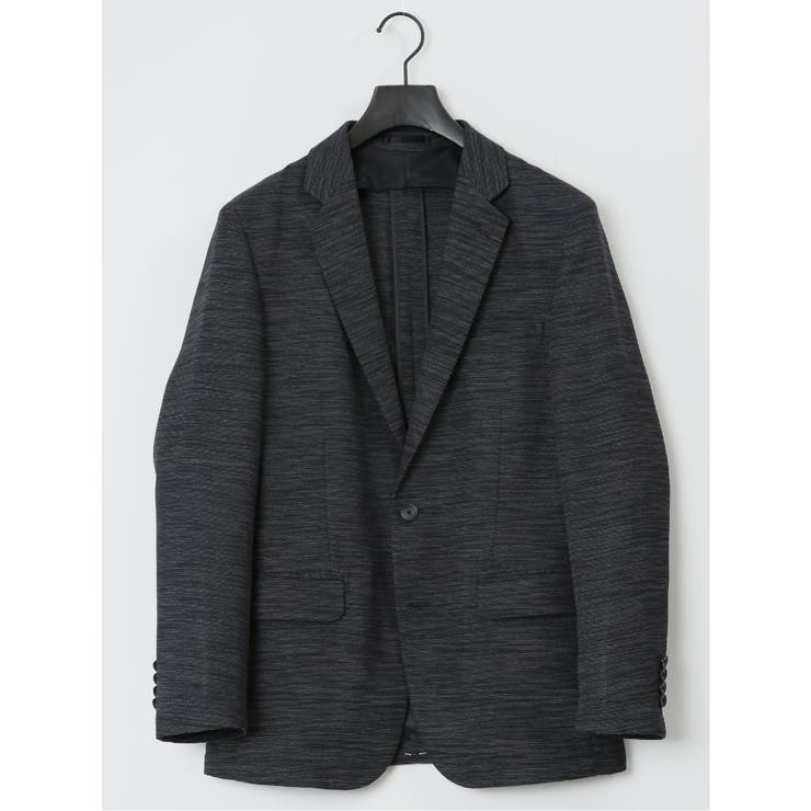 からみ調 スリムフィット 2ボタンジャケット 組織黒 | TAKA-Q MEN | 詳細画像11 