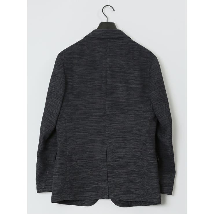 からみ調 スリムフィット 2ボタンジャケット 組織黒 | TAKA-Q MEN | 詳細画像12 