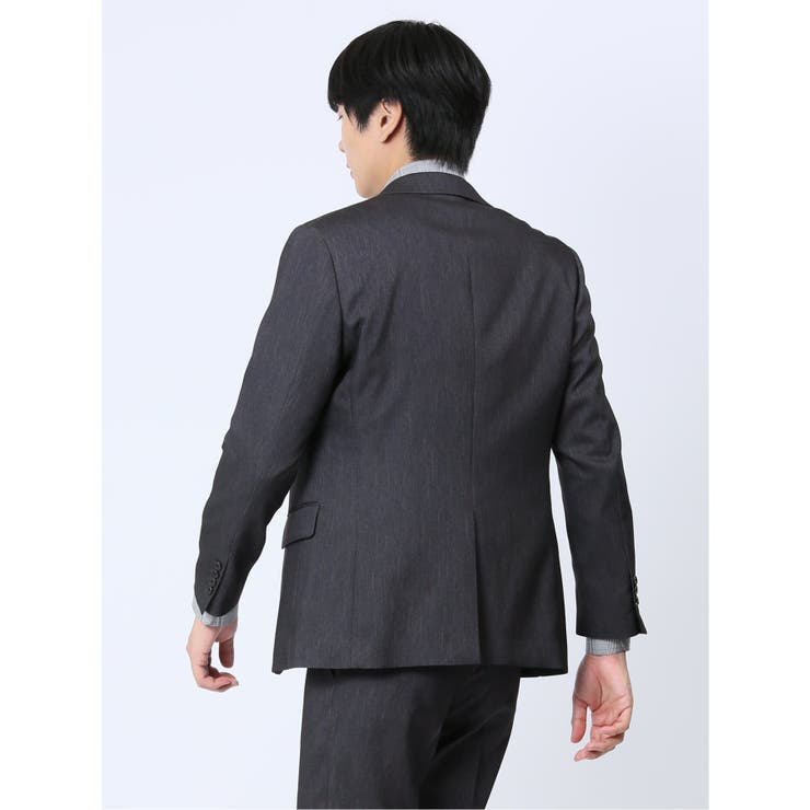 クリアエフェクト スリムフィット 2ボタンジャケット 紺(セットアップ可能) | TAKA-Q MEN | 詳細画像3 