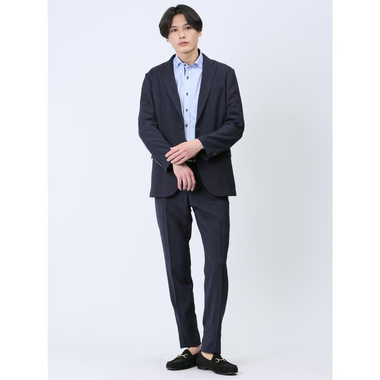 軽量メッシュ レギュラーフィット 2ボタンジャケット | TAKA-Q MEN | 詳細画像10 