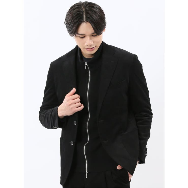 ストレッチ別珍 2ボタンジャケット(セットアップ可能) | TAKA-Q MEN | 詳細画像1 