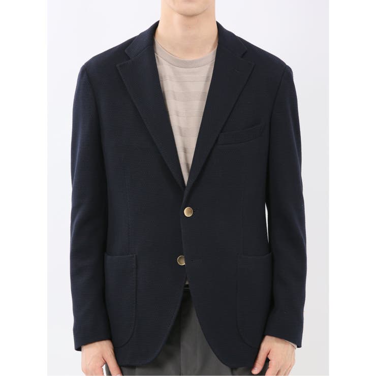 ストレッチ サーマルニット ブレザージャケット | TAKA-Q MEN | 詳細画像6 