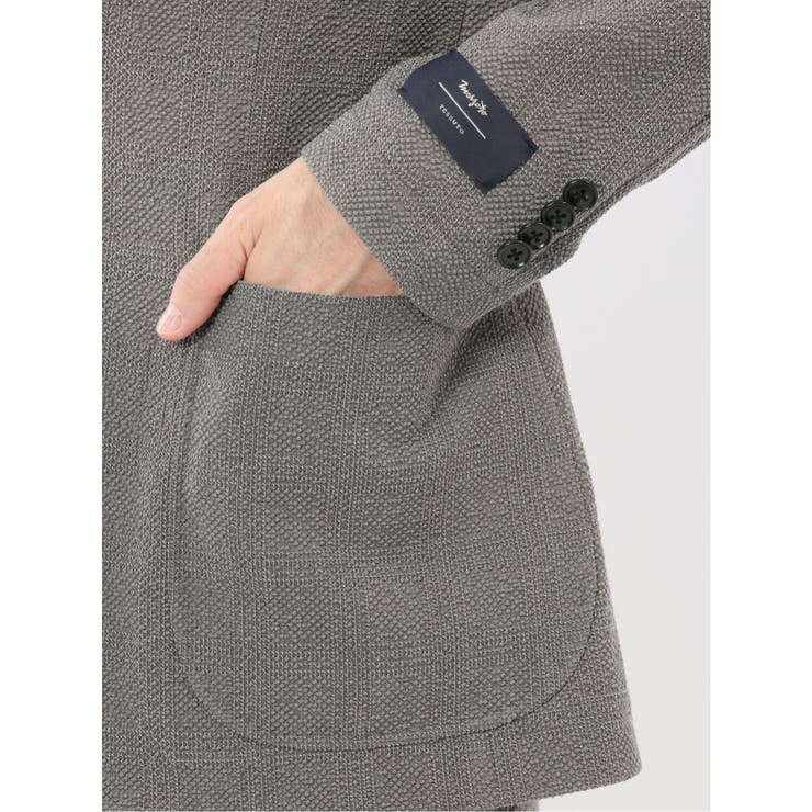 ウール混サッカー 2ボタンジャケット(セットアップ可能) | TAKA-Q MEN | 詳細画像10 