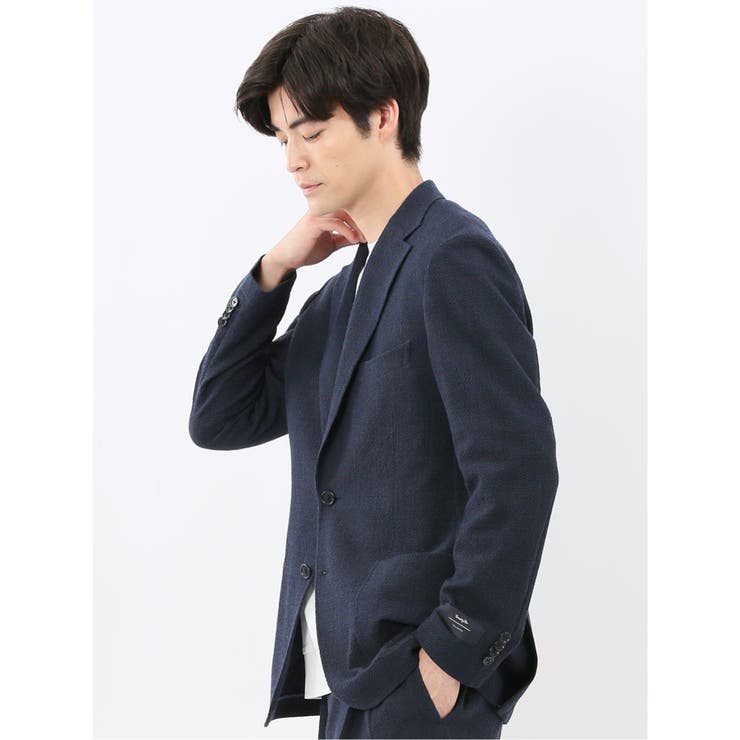 ウール混サッカー 2ボタンジャケット(セットアップ可能) | TAKA-Q MEN | 詳細画像14 