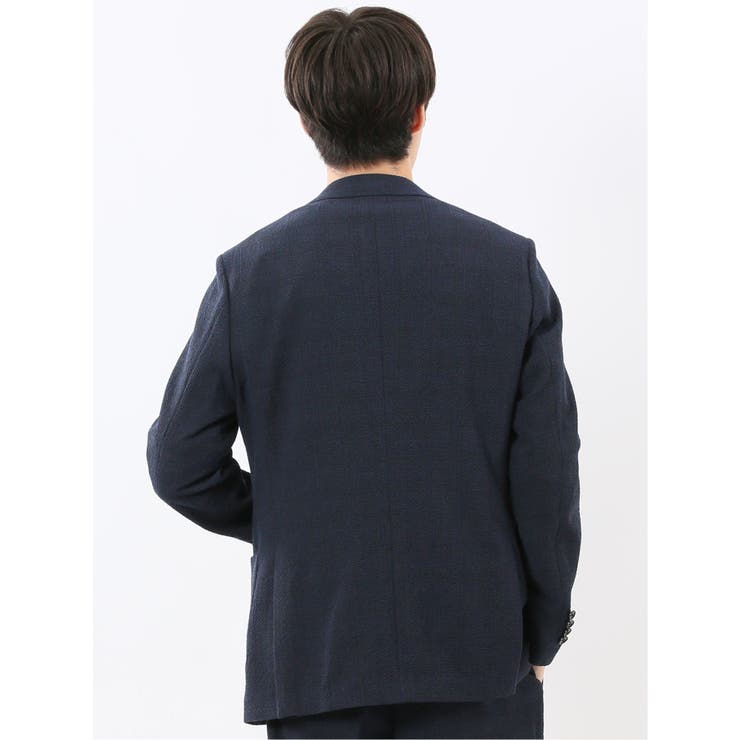 ウール混サッカー 2ボタンジャケット(セットアップ可能) | TAKA-Q MEN | 詳細画像15 