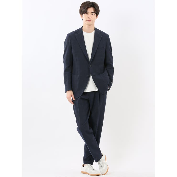 ウール混サッカー 2ボタンジャケット(セットアップ可能) | TAKA-Q MEN | 詳細画像17 