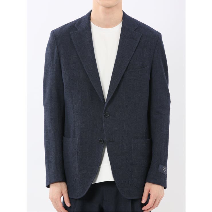 ウール混サッカー 2ボタンジャケット(セットアップ可能) | TAKA-Q MEN | 詳細画像18 