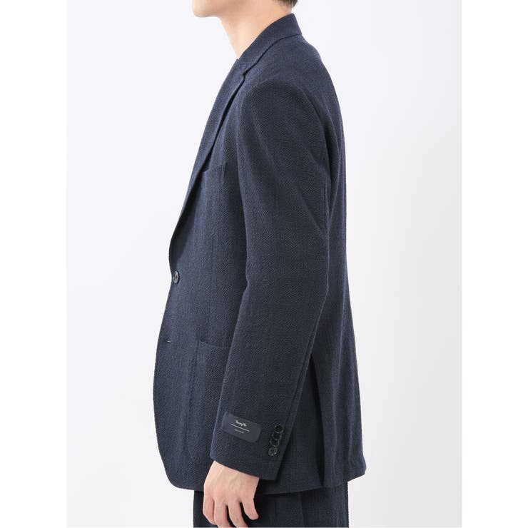 ウール混サッカー 2ボタンジャケット(セットアップ可能) | TAKA-Q MEN | 詳細画像19 