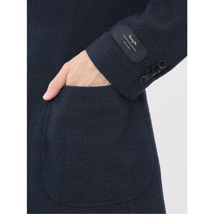 ウール混サッカー 2ボタンジャケット(セットアップ可能) | TAKA-Q MEN | 詳細画像22 