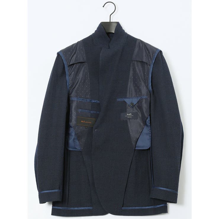 ウール混サッカー 2ボタンジャケット(セットアップ可能) | TAKA-Q MEN | 詳細画像23 