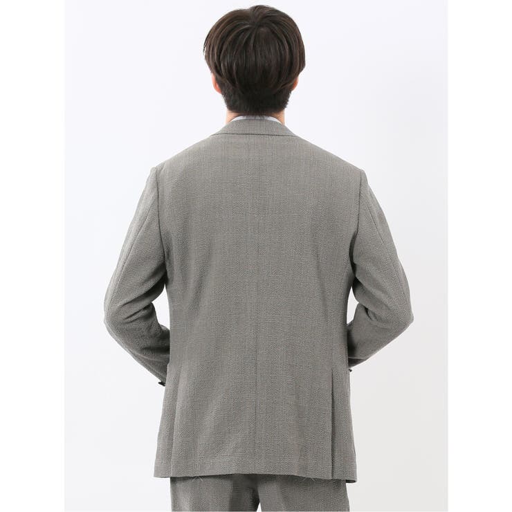 ウール混サッカー 2ボタンジャケット(セットアップ可能) | TAKA-Q MEN | 詳細画像3 