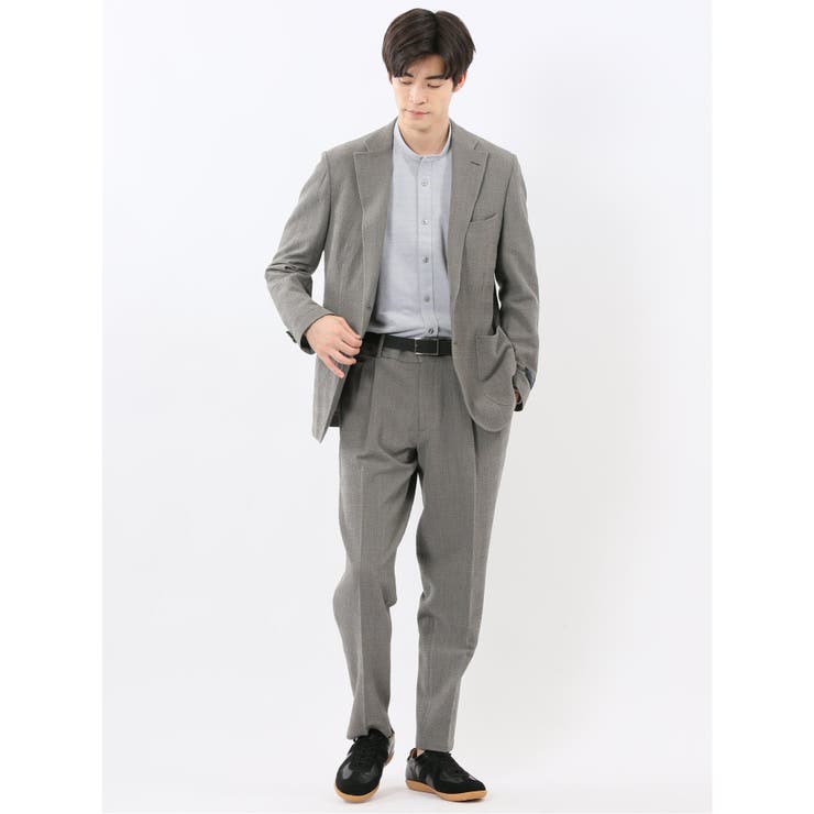 ウール混サッカー 2ボタンジャケット(セットアップ可能) | TAKA-Q MEN | 詳細画像5 