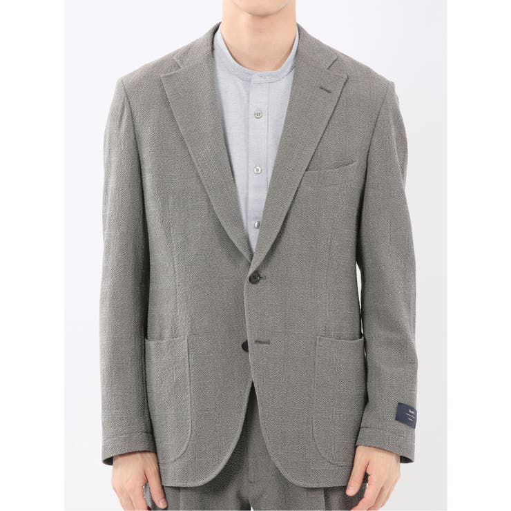 ウール混サッカー 2ボタンジャケット(セットアップ可能) | TAKA-Q MEN | 詳細画像6 