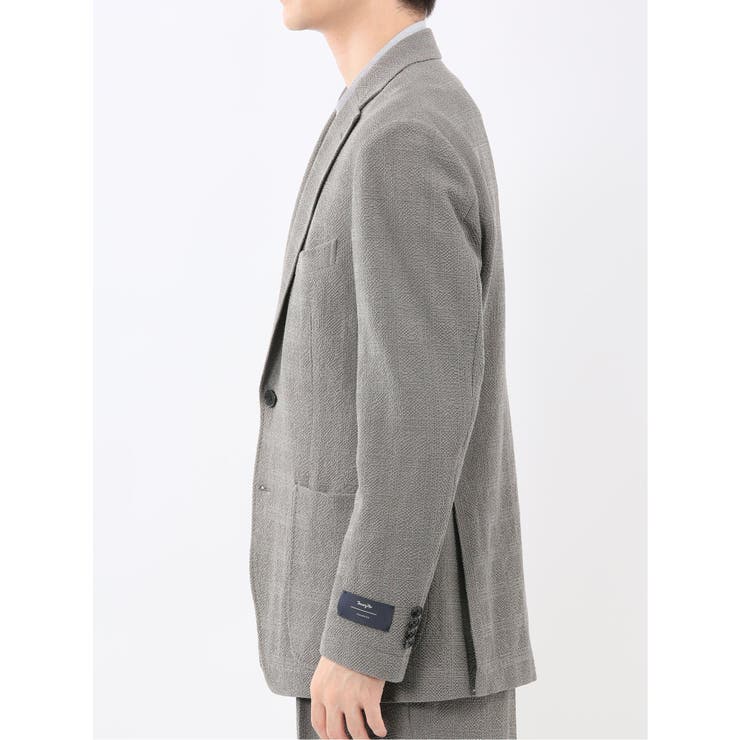 ウール混サッカー 2ボタンジャケット(セットアップ可能) | TAKA-Q MEN | 詳細画像7 