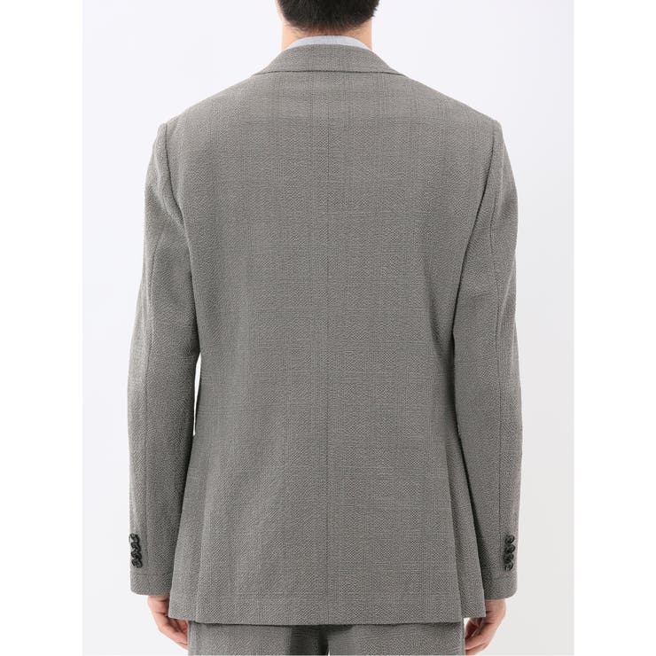 ウール混サッカー 2ボタンジャケット(セットアップ可能) | TAKA-Q MEN | 詳細画像8 