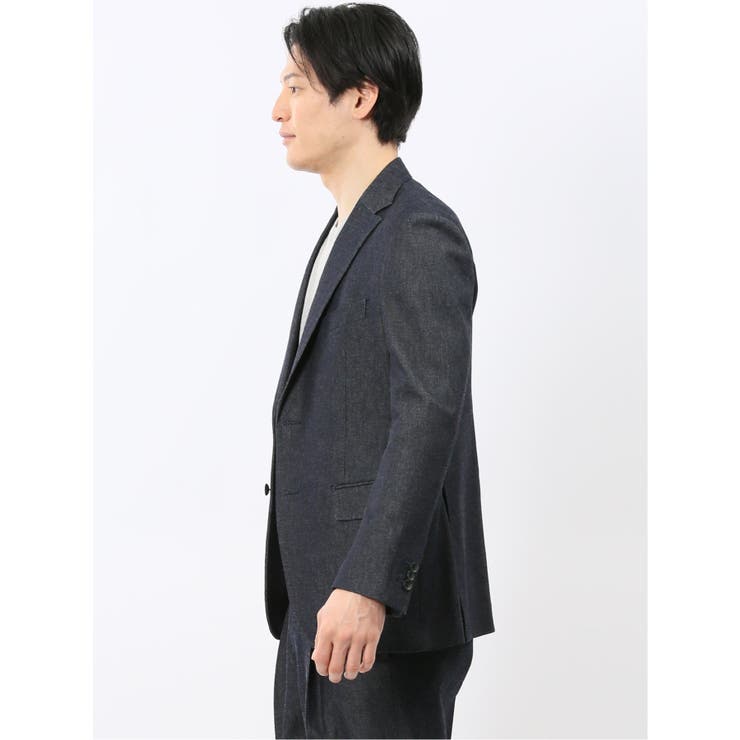 カイハラ デニム レギュラーフィット 2ボタン ジャケット(セットアップ可能) | TAKA-Q MEN | 詳細画像2 