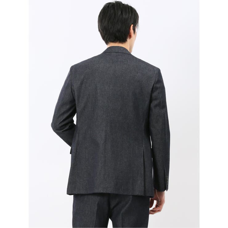 カイハラ デニム レギュラーフィット 2ボタン ジャケット(セットアップ可能) | TAKA-Q MEN | 詳細画像3 