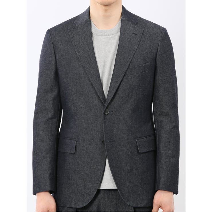 カイハラ デニム レギュラーフィット 2ボタン ジャケット(セットアップ可能) | TAKA-Q MEN | 詳細画像6 