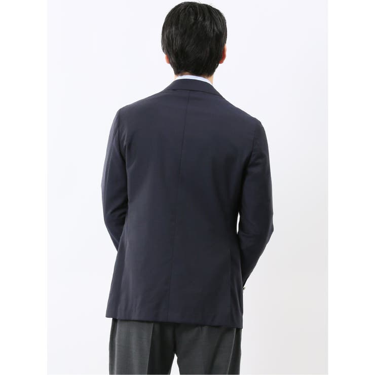 マルゾット ウール レギュラーフィット ダブル ブレザー 紺 | TAKA-Q MEN | 詳細画像3 