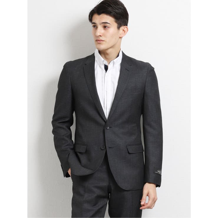 75紺 | マルゾット MARZOTTO リネン混ウール | TAKA-Q MEN