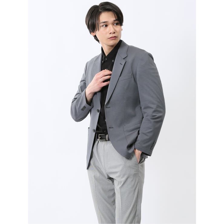 WEB限定】軽量ウォッシャブル リランチェ 2ボタンジャケット WEB限定】軽量ウォッシャブル リランチェ 2ボタンジャケット