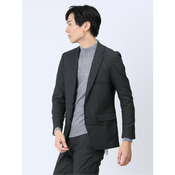クロスストレッチ裏起毛 スリムフィット 2ボタンジャケット | TAKA-Q MEN | 詳細画像2 