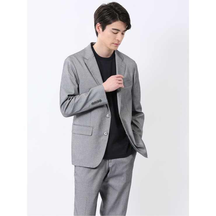 クロスストレッチ スリムフィット 2ボタンジャケット | TAKA-Q MEN | 詳細画像1 