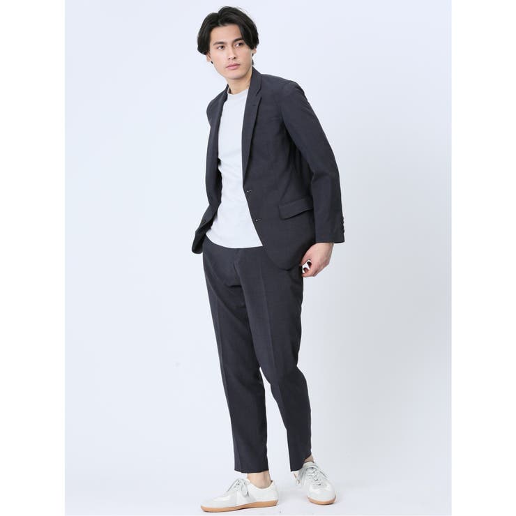 軽量 スリムフィット 2ボタンジャケット ウィンドペン紺(セットアップ可能) | TAKA-Q MEN | 詳細画像7 