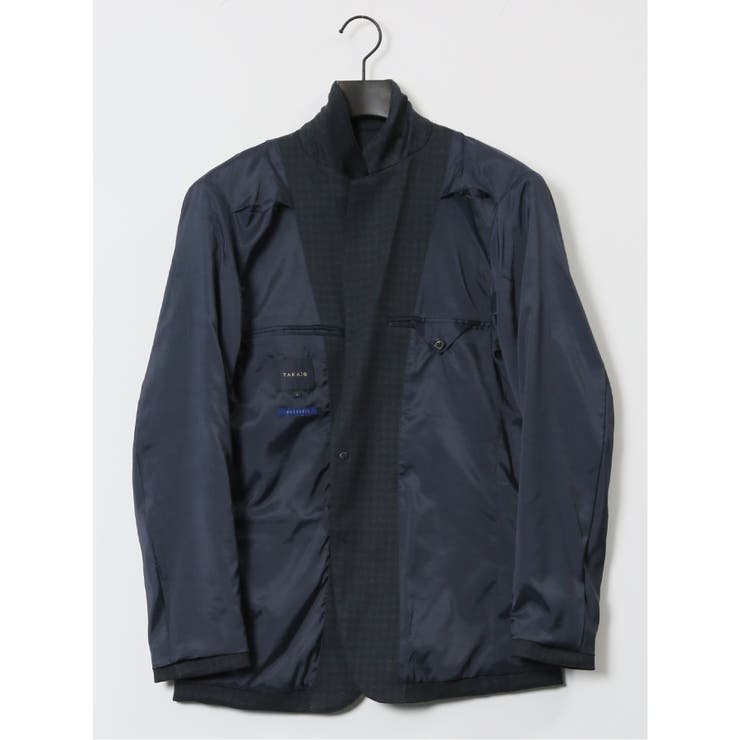 ストレッチポンチ スリムフィット 2ボタンジャケット 千鳥紺 | TAKA-Q MEN | 詳細画像11 