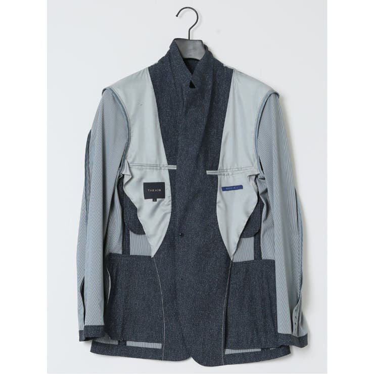 TechCool スリムフィット 2ボタンジャケット 紺(セットアップ可能) | TAKA-Q MEN | 詳細画像11 