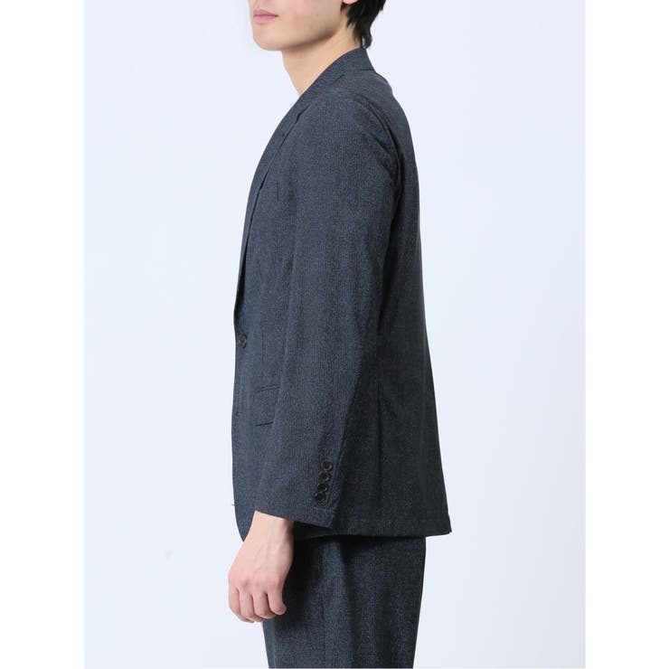 TechCool スリムフィット 2ボタンジャケット 紺(セットアップ可能) | TAKA-Q MEN | 詳細画像6 