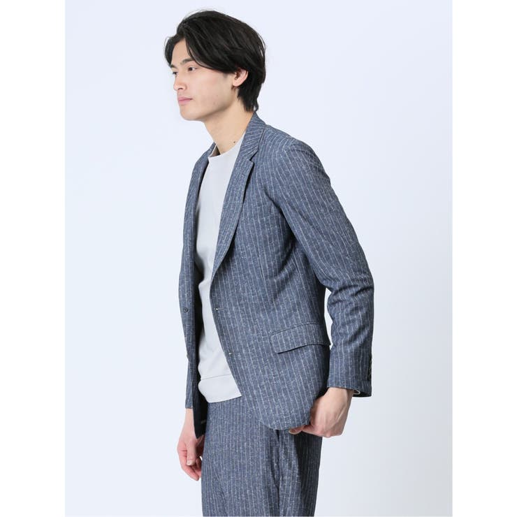 TechDenim スリムフィット 2ボタンジャケット | TAKA-Q MEN | 詳細画像2 