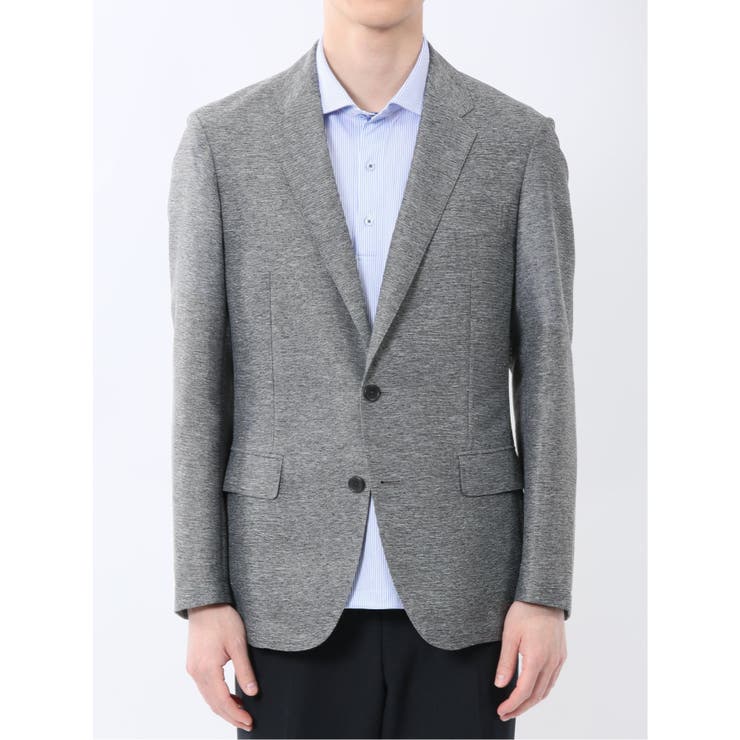 【25％OFF】 TechLinen スリムフィット グレー[品番 2ボタンジャケット ウェア