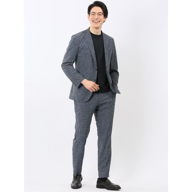 TechCool スリムフィット 2ボタン ジャケット 青(セットアップ可能) | TAKA-Q MEN | 詳細画像5 