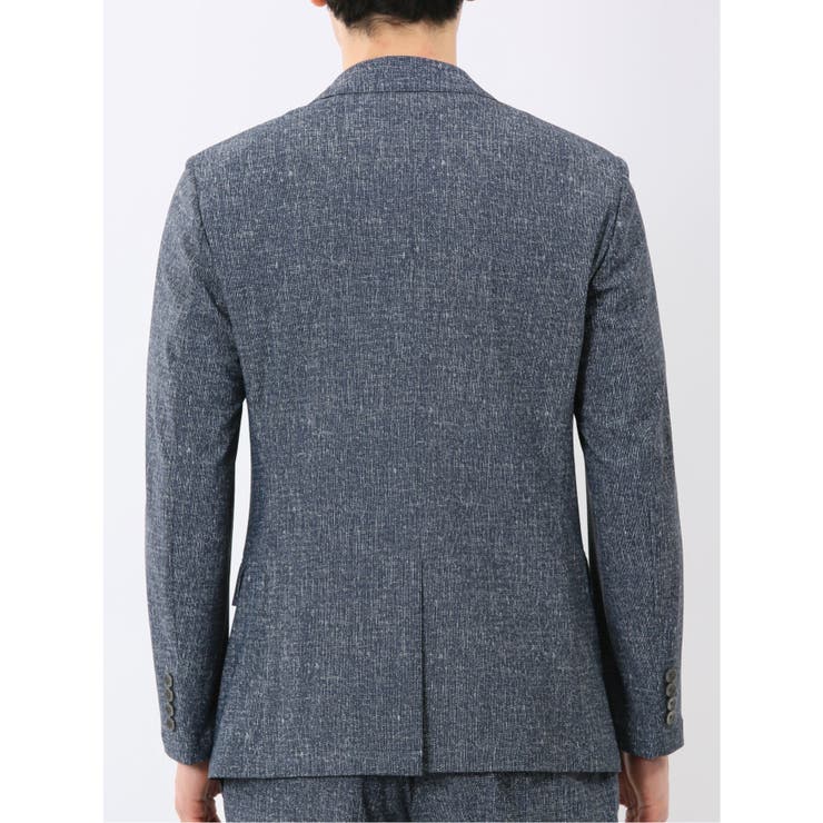 TechCool スリムフィット 2ボタン ジャケット 青(セットアップ可能) | TAKA-Q MEN | 詳細画像8 