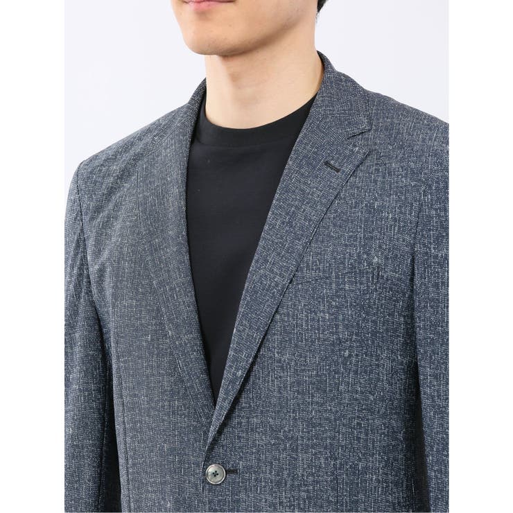 TechCool スリムフィット 2ボタン ジャケット 青(セットアップ可能) | TAKA-Q MEN | 詳細画像9 