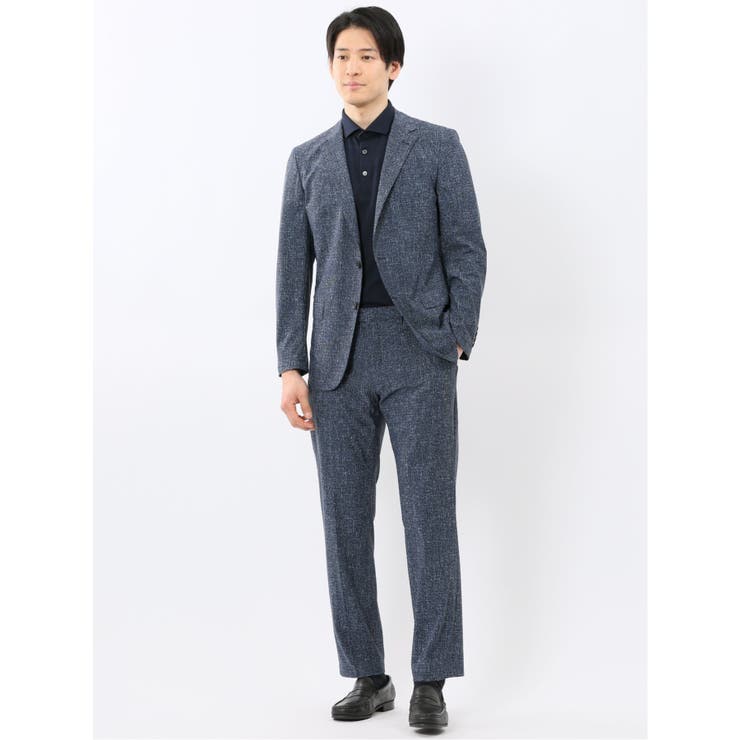 TechCool スリムフィット 2ボタン ジャケット 紺(セットアップ可能) | TAKA-Q MEN | 詳細画像5 